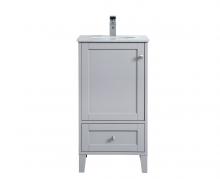 Elegant VF18018GR - 18 inch Single Bathroom Vanity in Grey