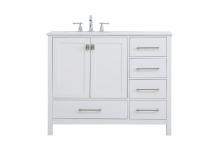  VF18842WH - 42 Inch Single Bathroom Vanity in White