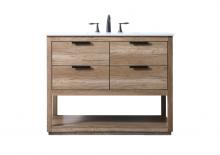 Elegant VF19242NT - 42 Inch Single Bathroom Vanity In Natural Oak