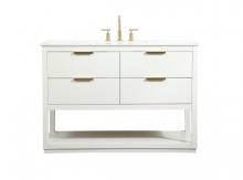  VF19248WH - 48 Inch Single Bathroom Vanity in White