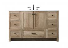 Elegant VF2854NT - 54 Inch SIngle Bathroom Vanity In Natural Oak