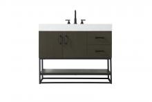  VF29242MMB - 42 inch Single Bathroom Vanity in Mocha Brown