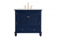  VF30536BL - 36 Inch Single Bathroom Vanity in Blue