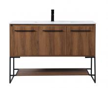  VF42048WB - 48 Inch Single Bathroom Vanity in Walnut Brown