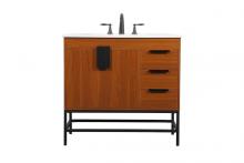  VF48836MTK - 36 Inch Single Bathroom Vanity in Teak