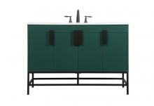  VF48848MGN - 48 inch Single bathroom vanity in green