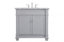  VF50036GR - 36 Inch Single Bathroom Vanity Set in Grey