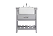  VF60130GR - 30 Inch Single Bathroom Vanity in Grey