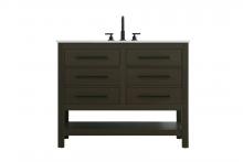  VF60542MMB - 42 inch Single Bathroom Vanity in Mocha Brown