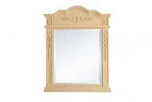  VM32836LT - Wood frame mirror 28 inch x 36 inch in Light Antique Beige