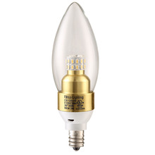  E12SB-4-D-30-G - LED S30C35  E12 120V 4W 3000K 300LM  Dimmable GOLD