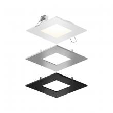 Dals SPN4SQ-CC-3T - 4 Inch Square LED Recessed Panel Light with Multi Trim