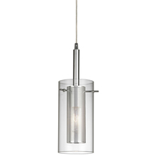  30961-CM-PC - 1 Light Pendant, Polished Chrome, Clear Glass / Steel Mesh