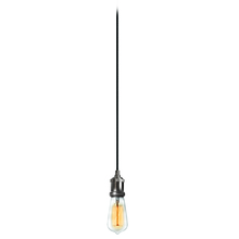  409-102P-SC - 1 Light Pendant, Satin Chrome Finish, 10 foot cord