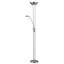  505F-SC - Mother/Son Floor Lamp, Satin Chrome