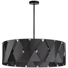  CDO2-304C-MB-BK - 4 Light Incandescent Chandelier, Matte Black with Black Ribbon