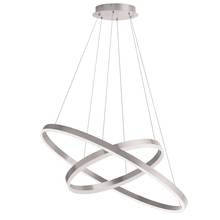  CIR-1497C-SV - 97W Chandelier, Silver w/ White Acrylic Diffuser