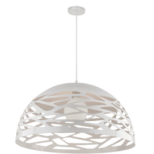  COR-201P-WH - 1 Light Pendant, Matte White Finish