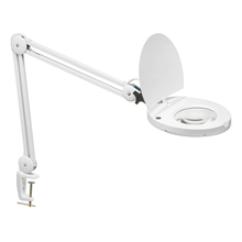  DMLED10-A-WH - 8W LED Magnifier Lamp, White Finish