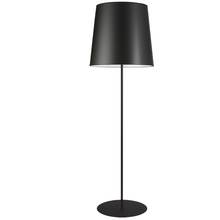  MM681F-BK-797 - 1 Light Black Floor Lamp w/ Black Drum Shade