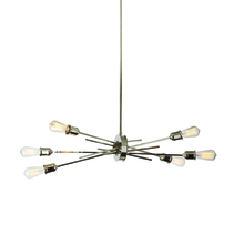  NEB-326HP-BC - 6 Light Horizontal Pendant, Burnished Chrome Finish