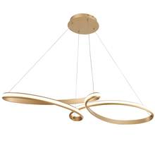  NOL-4350LEDHP-AGB - 50W Horizontal Pendant Aged Brass with White Silicone Diffuser