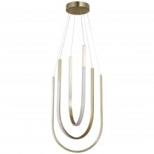  PCR-1654LEDP-AGB - 62W Pendant Aged Brass with White Silicone Diffuser