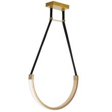  REG-241LEDP-AGB - 30W Pendant Aged Brass with White Silicone Diffuser