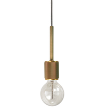  RSW-41P-AGB - 1 Light Incandescent Pendant, Aged Brass