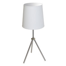 Dainolite OD3T-S-790-SC - 1 Light 3 Leg Drum Table Fixture w/White Shade