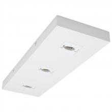  TP254 - Triple Monopoint Adapter; Rectangular; White Finish