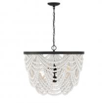  M100101GRORB - 5-Light Chandelier in White with Oil Rubbed Bronze