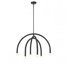  M100115MBK - 6-Light Chandelier in Matte Black