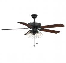  M2022MBKRV - 52" 3-Light Ceiling Fan in Matte Black