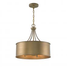  M7040BG - 4-Light Pendant in Brushed Gold