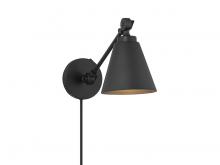  M90108MBK - 1-Light Wall Sconce in Matte Black (Set of 2)