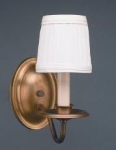  117-DAB-LT1-SHD - Wall Sconce 1 J-Arm Dark Antique Brass 1 Candelabra Socket Eggshell Shade