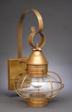  2521-DB-MED-CLR - Caged Onion Wall Dark Brass Medium Base Socket Clear Glass