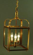  6722-DAB-LT3-CLR - Crown Large Hanging Dark Antique Brass 3 Candelabr