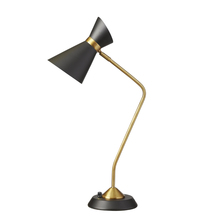  1679T-BK-VB - 1 Light Table Lamp, Matte Black / Vintage Bronze