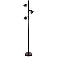  625LEDF-BK - 3 Light LED Floor Lamp, Matte Black Finish