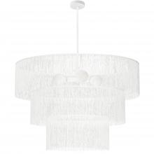  CDL-404C-MW-WH - 4LT Chandelier, MW w/ WH Tassel Shades