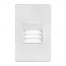  DLEDW-234-WH - 120VAC input, L125mmxW78mmxH37mm, 2700K, 3.3W IP65, White Wall LED Light with Louver