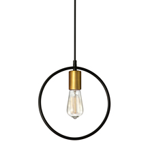  GMT-111P-MB-VB - 1 Light Pendant, Matte Black & Vintage Bronze Finish