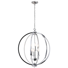  KAR-246C-PC - 6LT Fixture, Polished Chrome w/Jewelled Accents