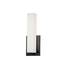  VLD-172-10-MB - 12W Matte Black Vanity Light w/ White Glass