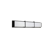  VLD-413-MB - 36W Matte Black Vanity Light w/ White Acrylic Diffuser