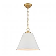  68174/1 - Vellus 14'' Wide 1-Light Pendant - Matte White