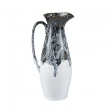  S0017-9734 - Gallemore Pitcher - Black and White Glazed (2 pack)